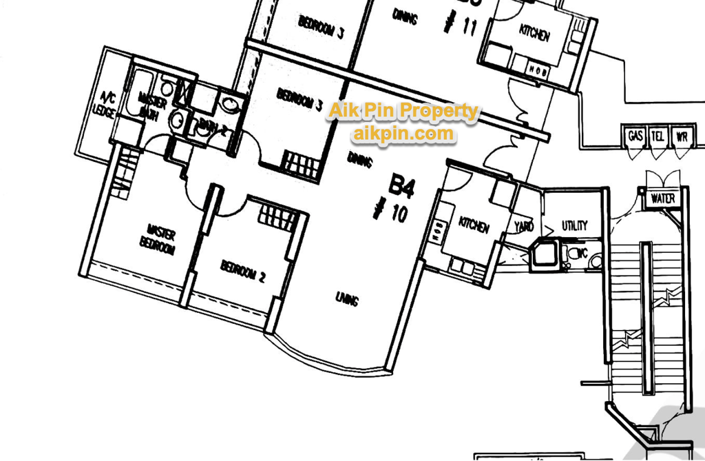 For Sale - Queens 3 Bedrooms Floor Plan