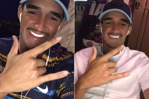 Arthur Sakugawa da Silva, de 23 anos, foi morto a tiros em São Vicente — Foto: Redes sociais