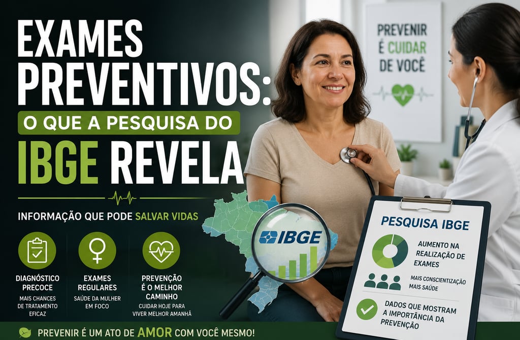 Exames preventivos: o que a pesquisa do IBGE revela sobre a prevenção de doenças e a importância dos