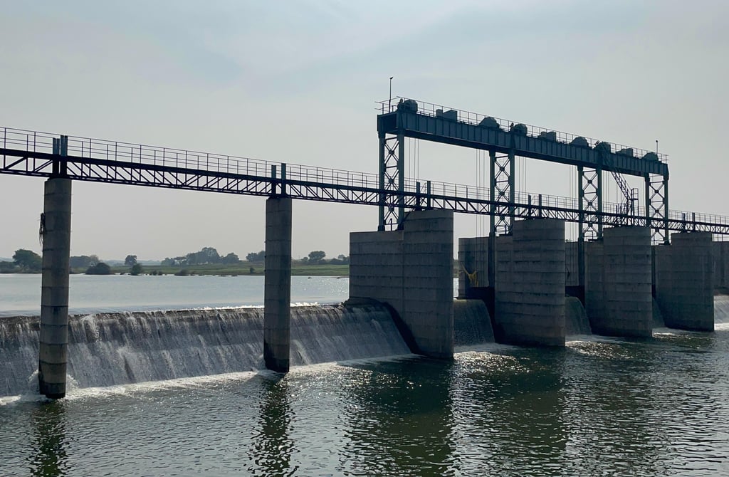 a bridge over a body of water
