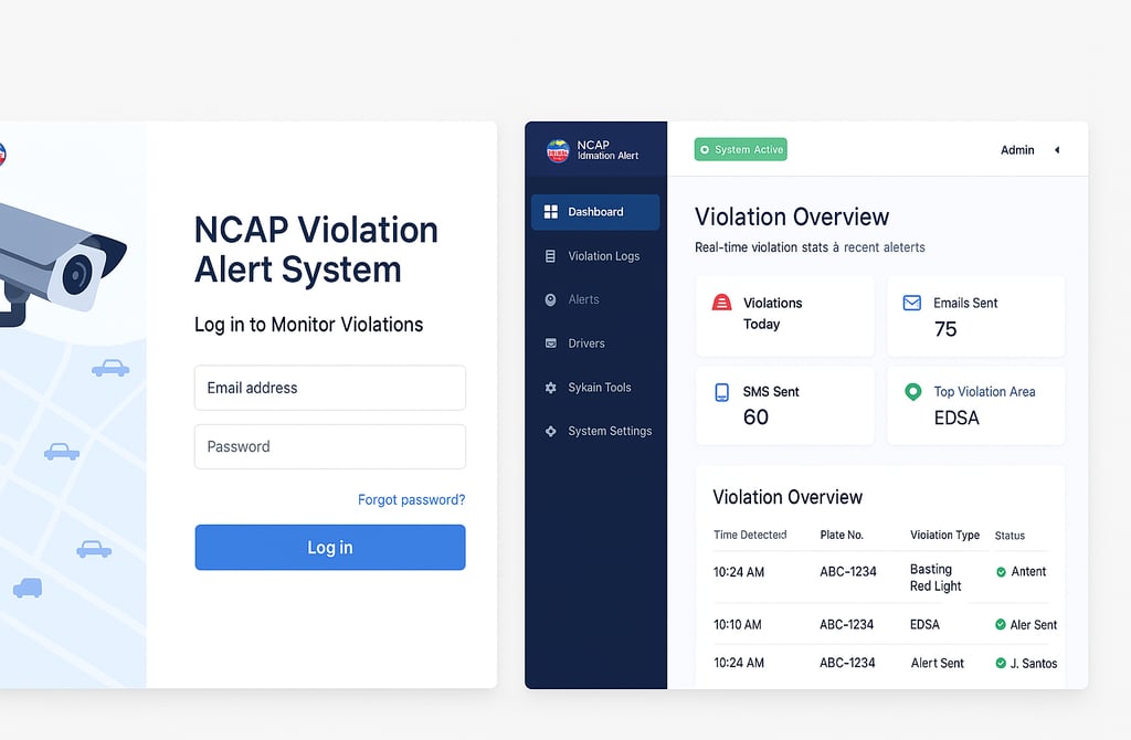NCAP Violation Alert System