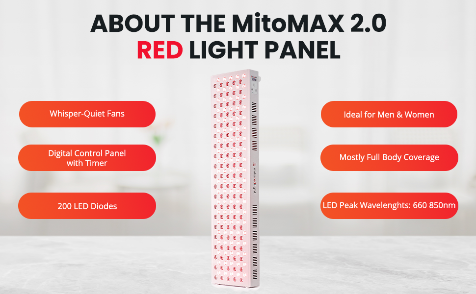 a red light panel with a white background and a red light