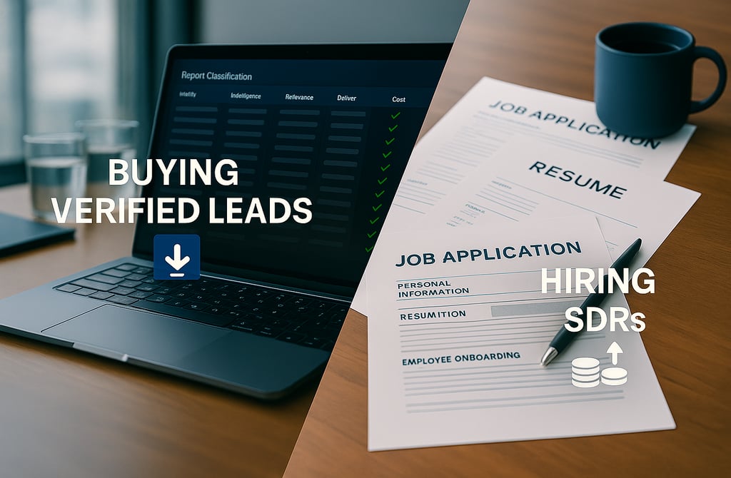 Buying leads vs hiring SDRs comparison