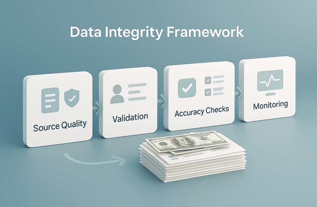 data integrity framework with four 3d stages