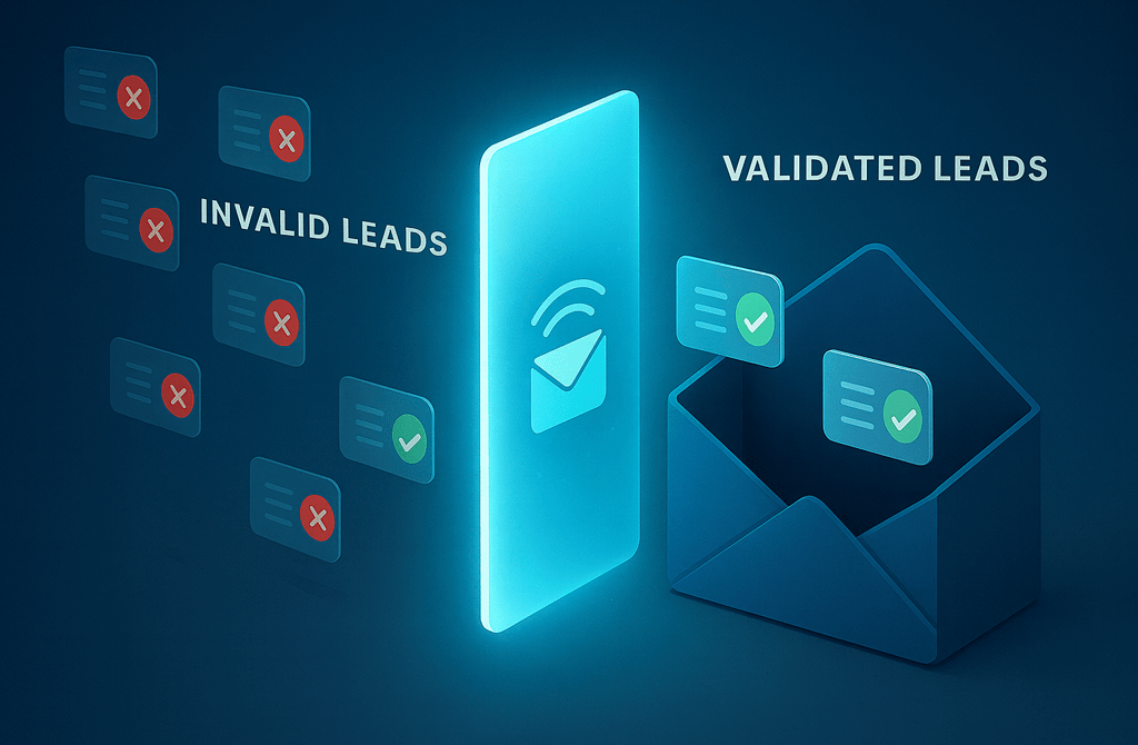 Email validation filter allowing only verified messages into the inbox