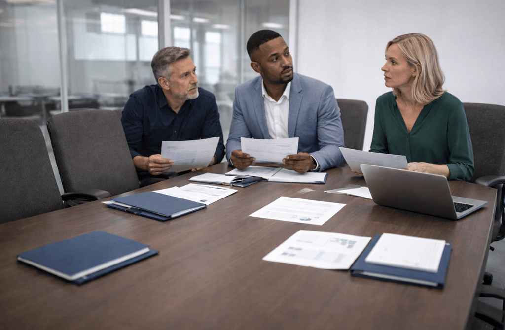 B2B meeting stalled due to missing decision-maker roles