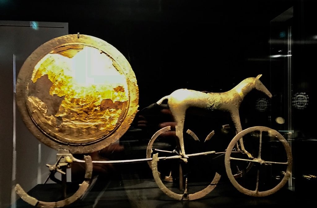 Carro Solar (SolVagen). Museu Nacional da Dinamarca em Copenhague.