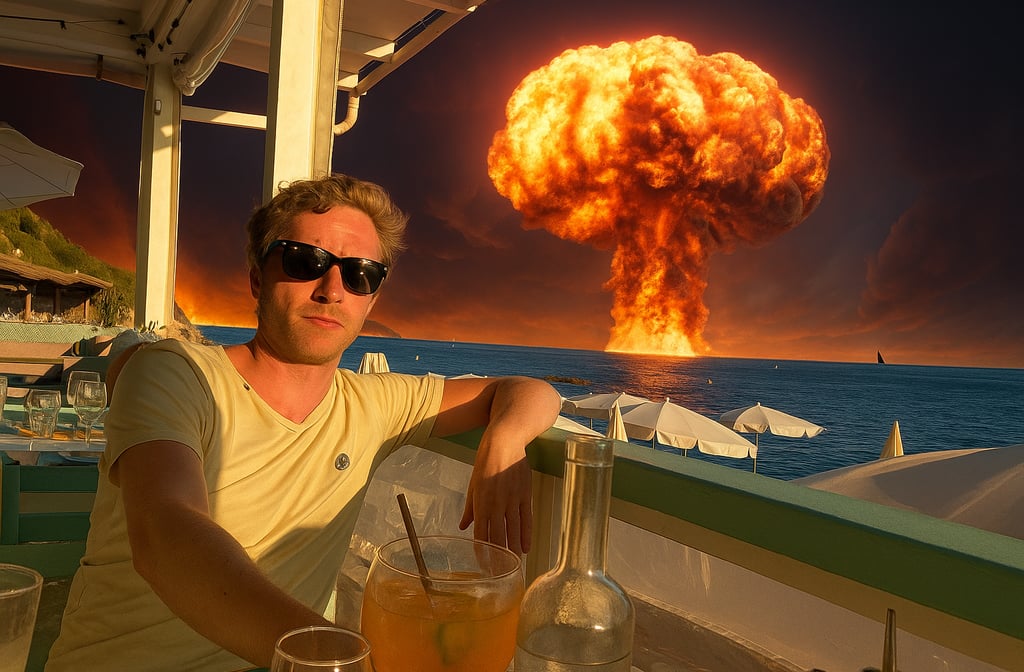 Gauthier Leleu dérangé par les nuisances des essais nucléaires, illustration journée internationale.
