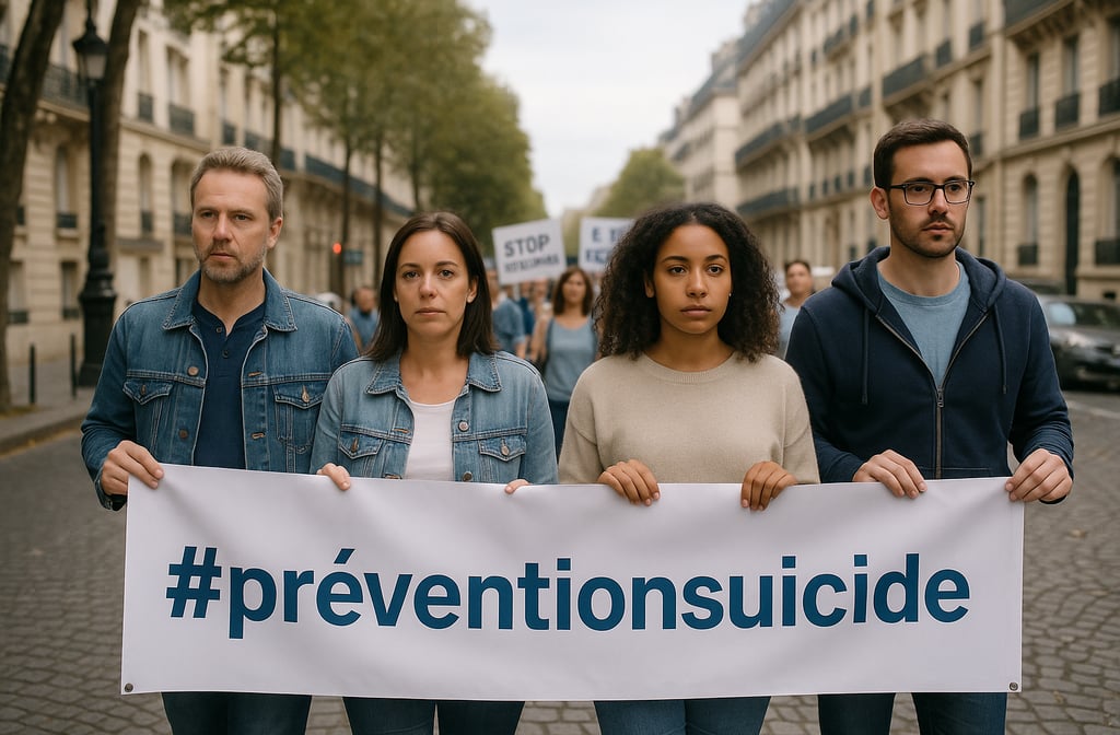 Marche solidaire pour la journée mondiale de prévention du suicide.