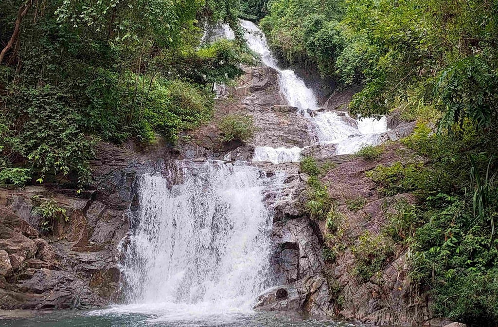 lampi waterfall khao lak thailand