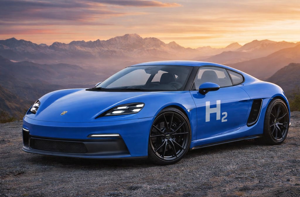 Porsche com tecnologia de motor que produz hidrogênio a partir da água do carro