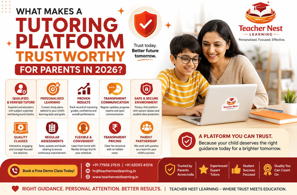 What makes a tutoring platform trust worthy