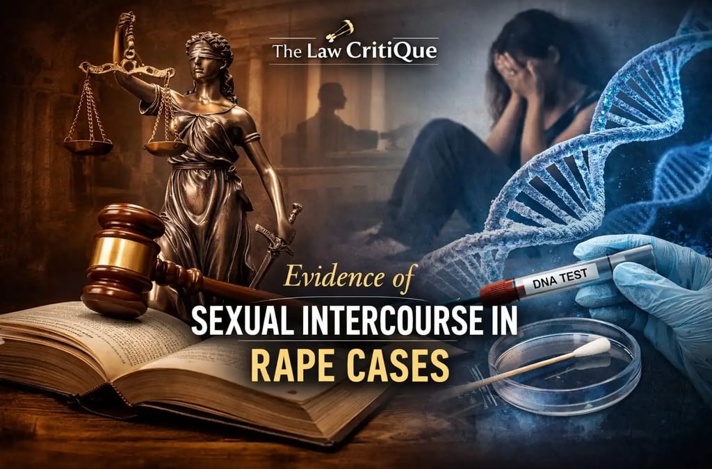 Featured image on Evidence of Sexual Intercourse in Rape Cases