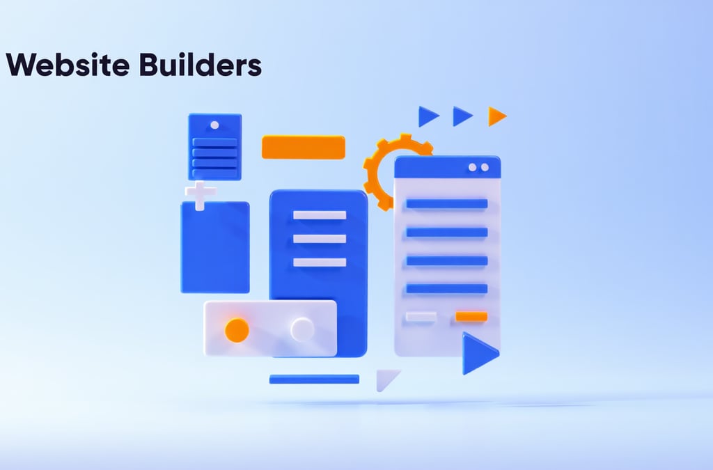 Image of a mock website builder