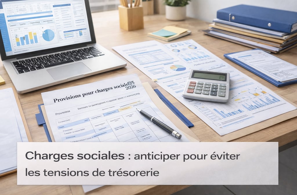 Anticiper les charges sociales pour sécuriser la trésorerie en 2026