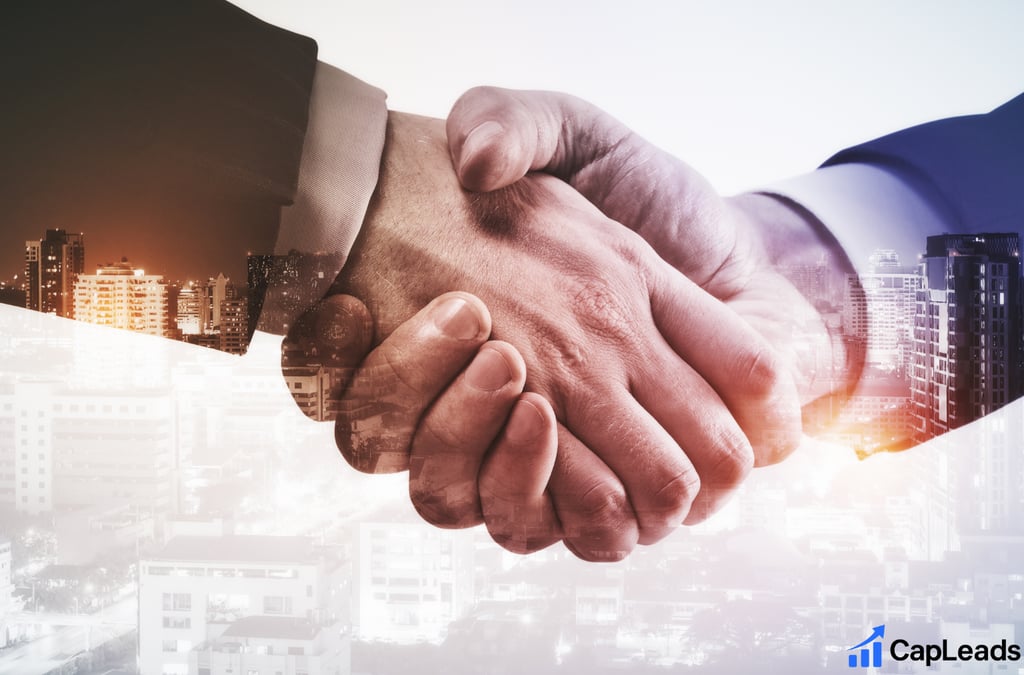 Business partner shaking hands