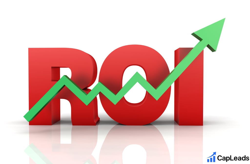 Image showing the initials ROI for return of investment