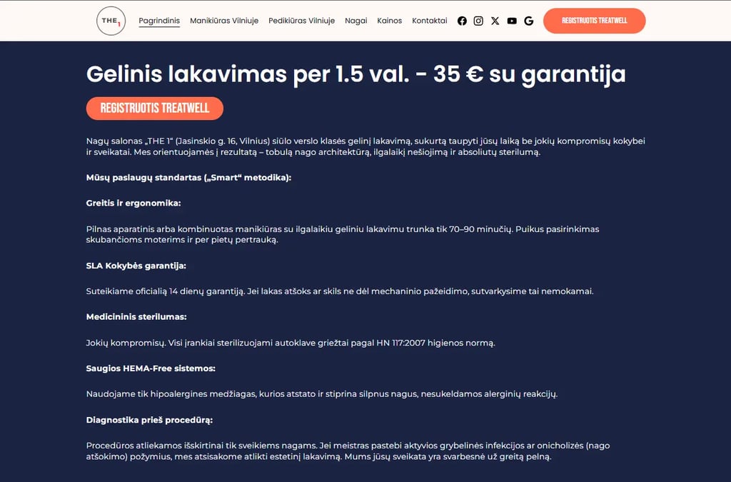 Interneto svetainė The 1