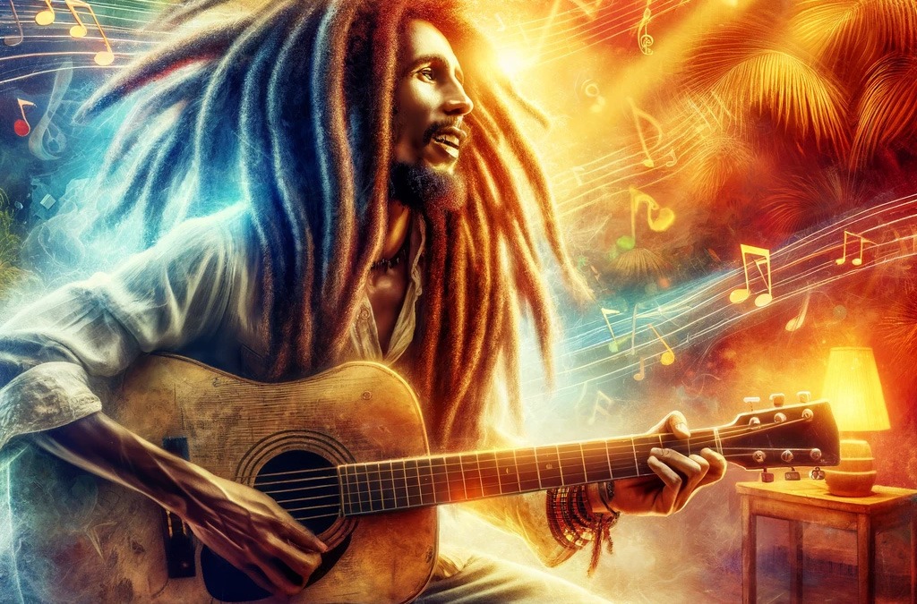 RSTour.co---A-reggae-musician-inspired-by-Bob-Marley,-with-iconic-dreadlocks,-playing-a-guitar