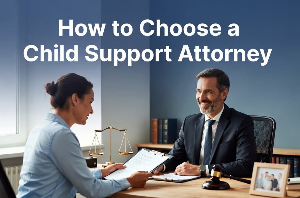  a family law attorney consults the client on child support issues