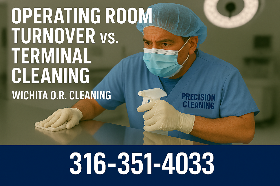 Operating room turnover vs. terminal cleaning—Precision Cleaning Services, Wichita KS