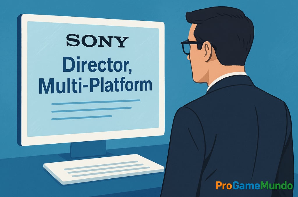 Executivo analisa vaga da Sony para diretor multiplataforma.