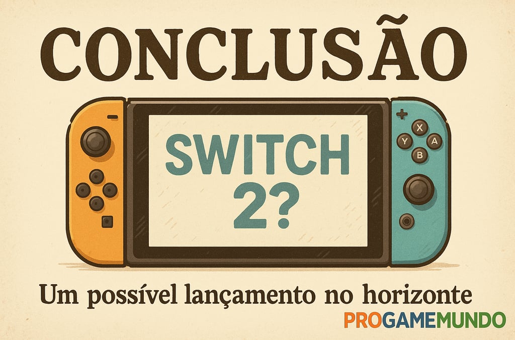 Kazuma Kiryu em arte estilo HQ ao lado de um Nintendo Switch 2 com fundo laranja vibrante