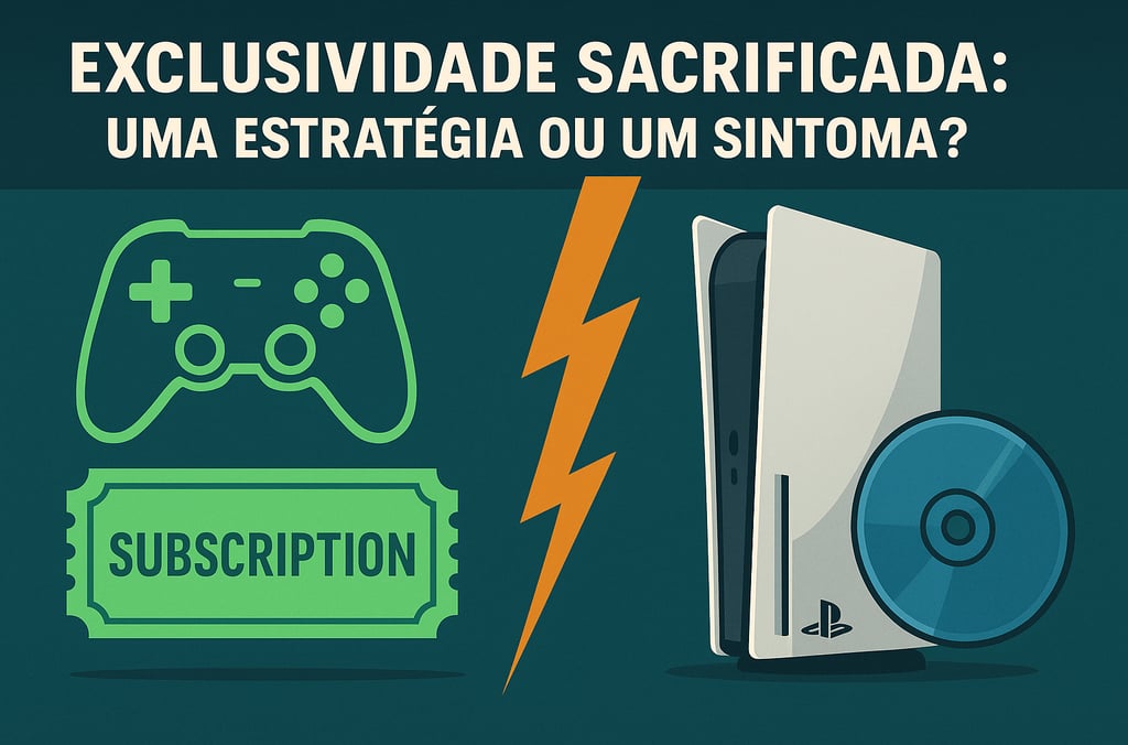 quebra de exclusividade entre Xbox e PlayStation com jogo fragmentado entre plataformas.