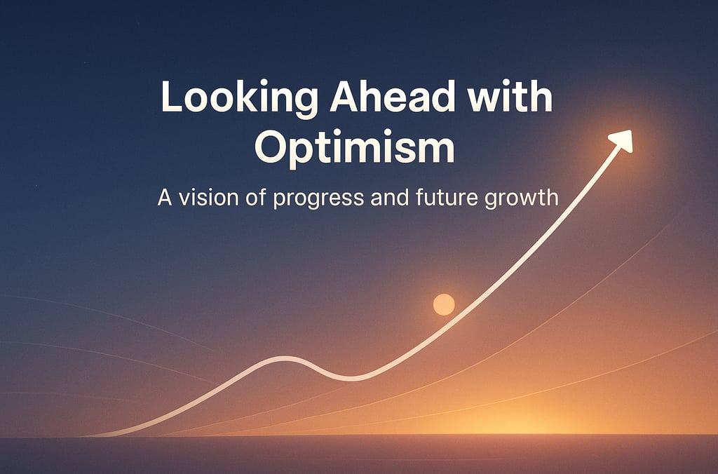 Gráfico ascendente em horizonte iluminado representando crescimento e futuro promissor.