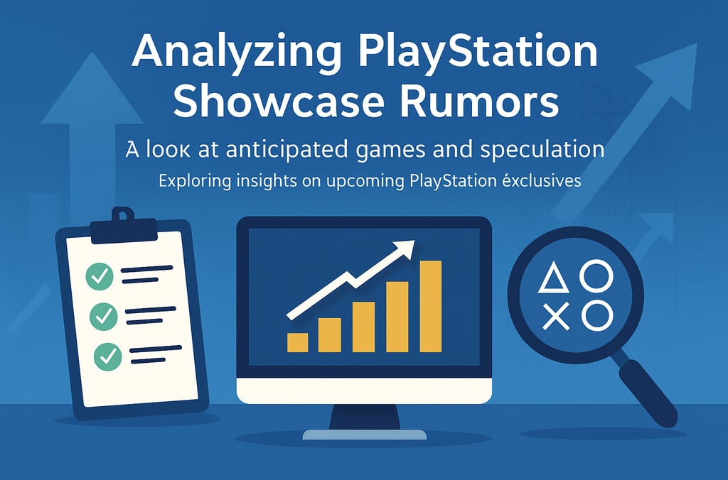 Análise visual dos rumores e expectativas do próximo PlayStation Showcase.