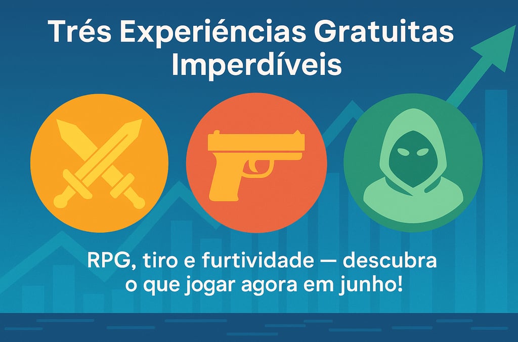 Três gêneros, três estilos, uma chance única — jogue de graça agora mesmo!