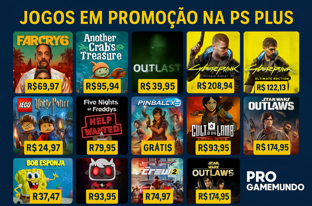 Jogos em promoção da PS PLUS