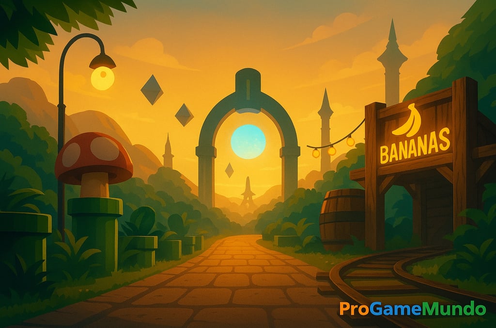 Parque de diversões digital com referências a Zelda, Mario e Donkey Kong