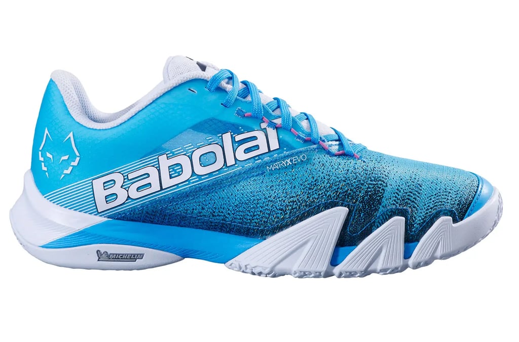 Babolat Jet Premura 2 Juan Lebrón Blue padel shoe with Michelin sole and breathable upper