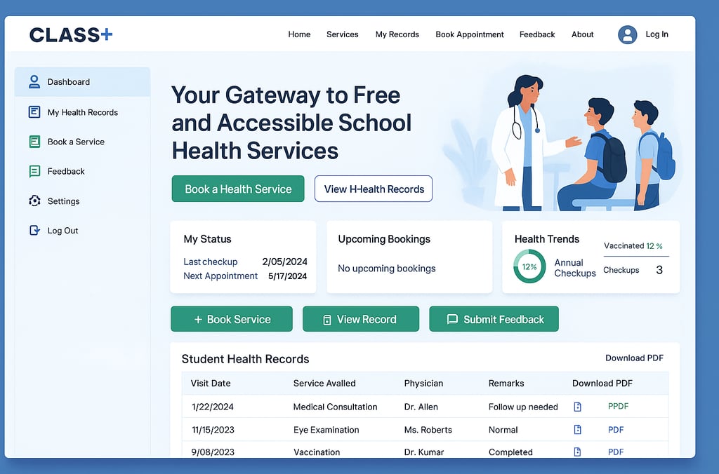 CLASS+ School Health Services Portal