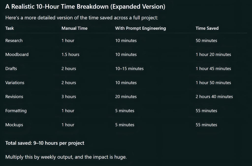A Realistic 10-Hour Time Breakdown (Expanded Version)