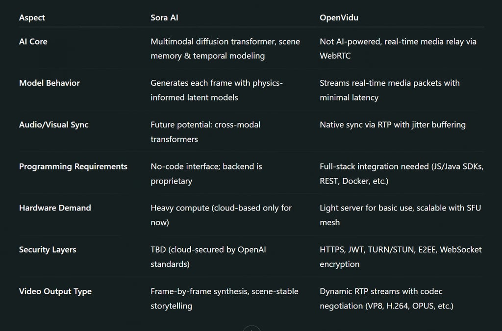 Technical Summary Comparison (Advanced)