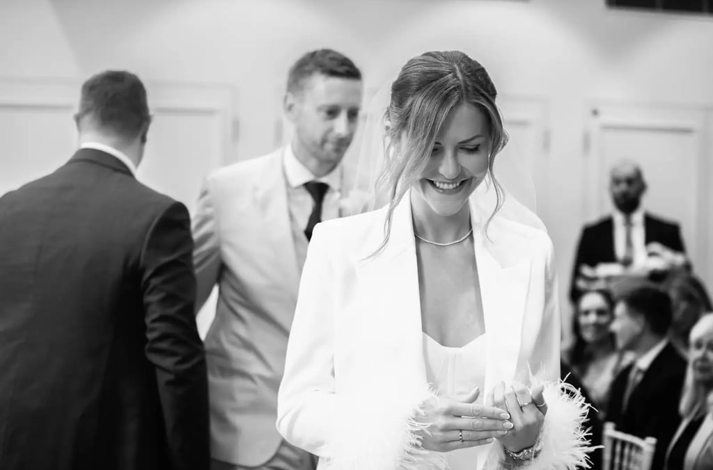 wedding couple inside camden town hall