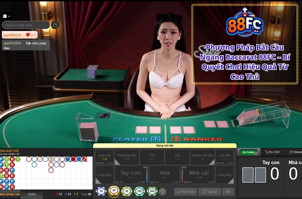 Phương Pháp Bắt Cầu Ngang Baccarat 88FC