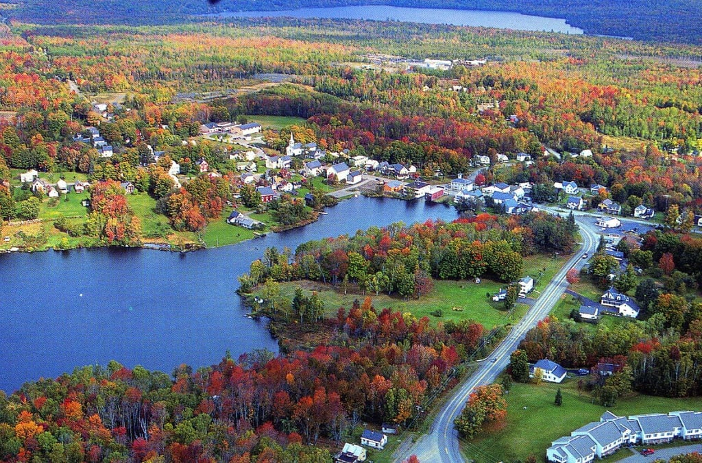 Aerial view of Monson, Maine