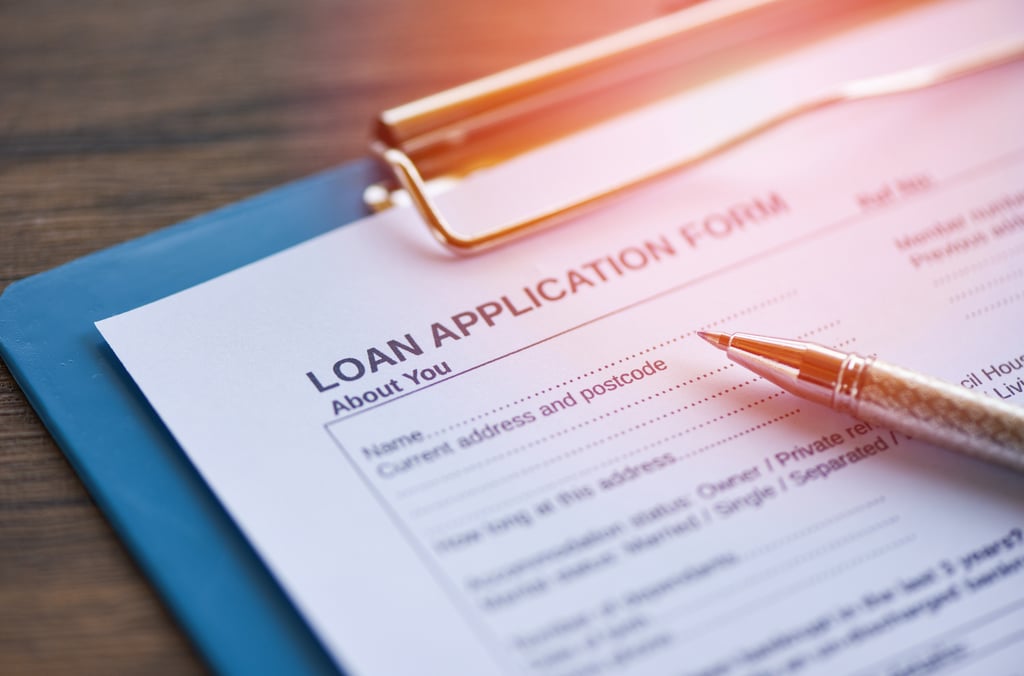 Loan Application Form picture is show as part of Financial Services