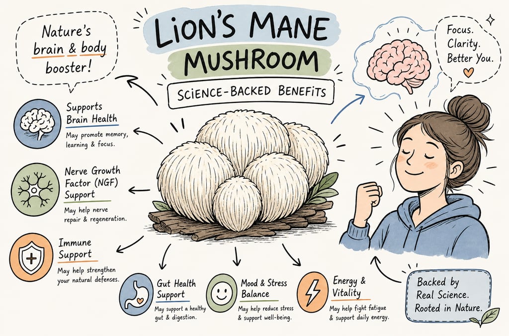 Lions Mane Mushroom Benefits