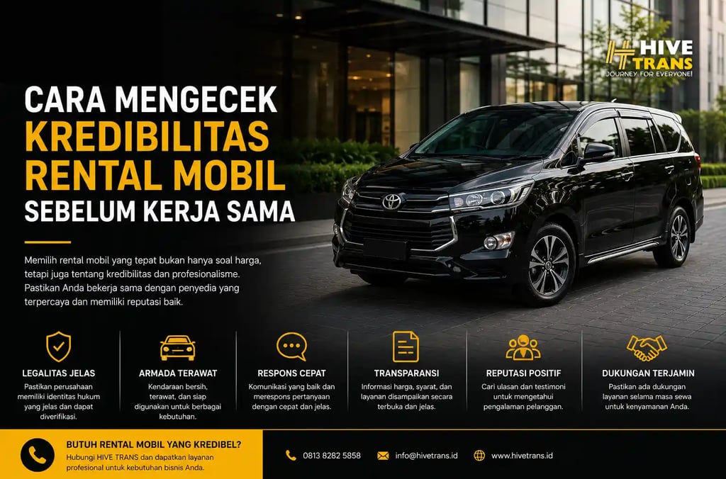 Cara Mengecek Kredibilitas Rental Mobil Sebelum Kerja Sama