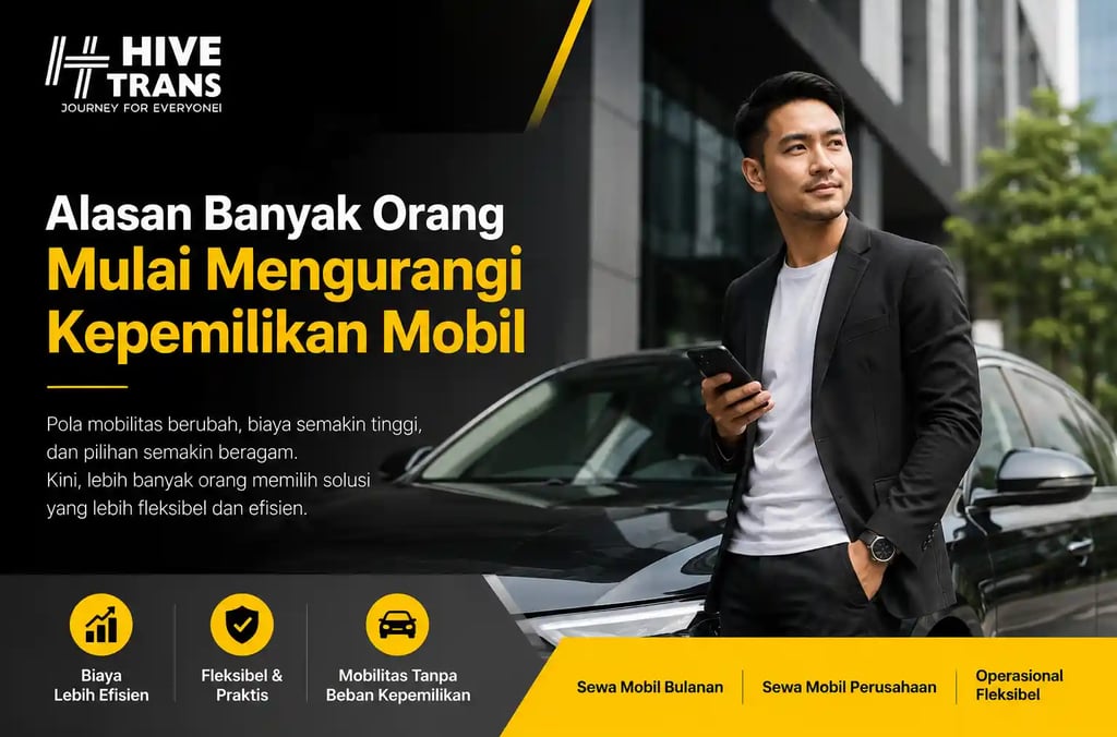 Alasan Banyak Orang Mulai Mengurangi Kepemilikan Mobil di Era Modern