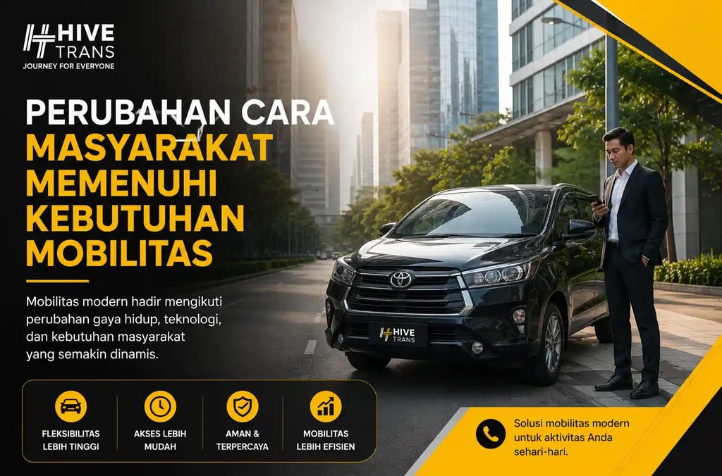 Perubahan Cara Masyarakat Memenuhi Kebutuhan Mobilitas