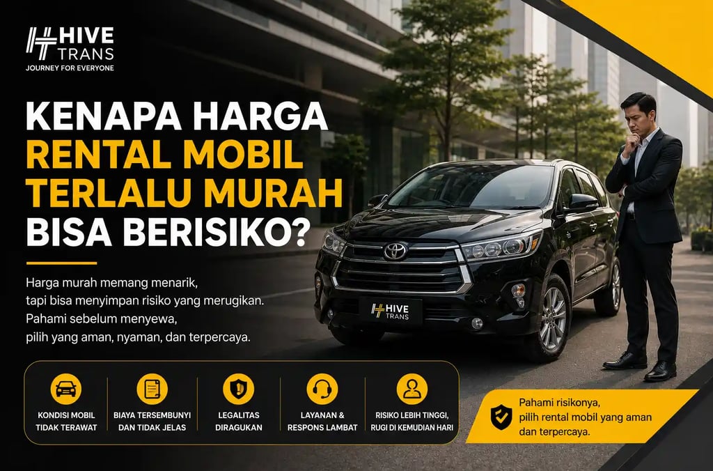 Kenapa Harga Rental Mobil Terlalu Murah Bisa Berisiko