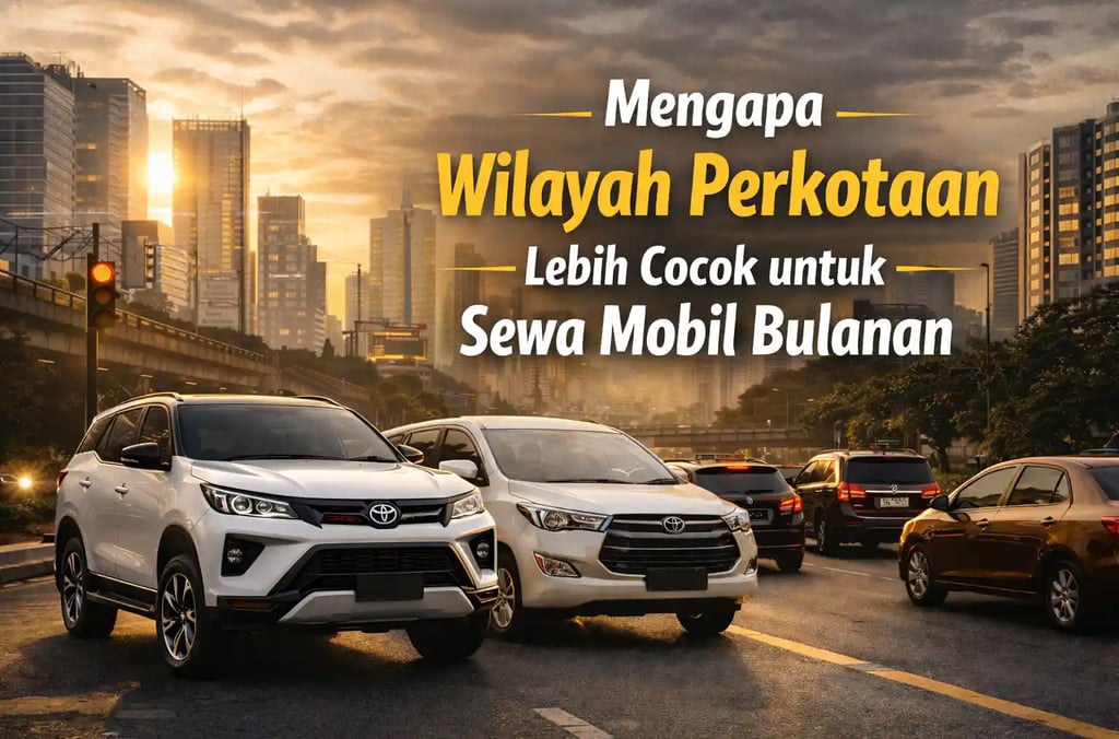 Mengapa Wilayah Perkotaan Lebih Cocok untuk Sewa Mobil Bulanan