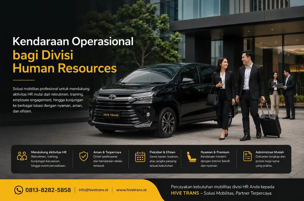 Kendaraan Operasional bagi Divisi Human Resources