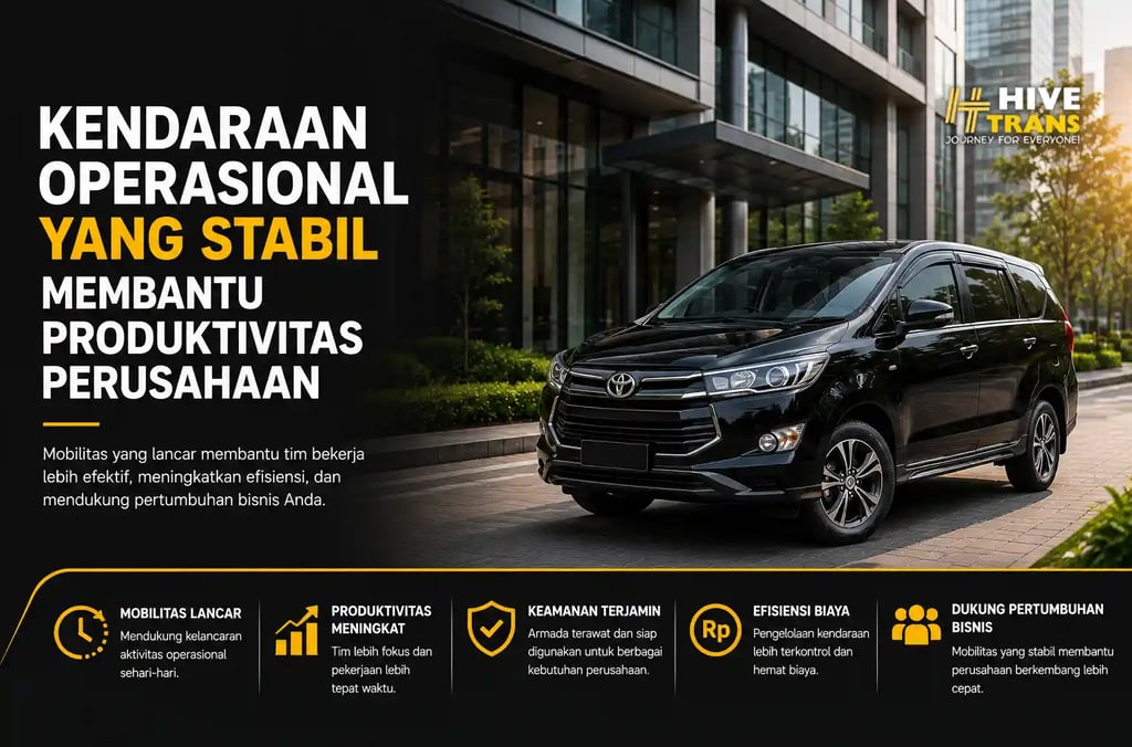 Kendaraan Operasional yang Stabil Membantu Produktivitas Perusahaan
