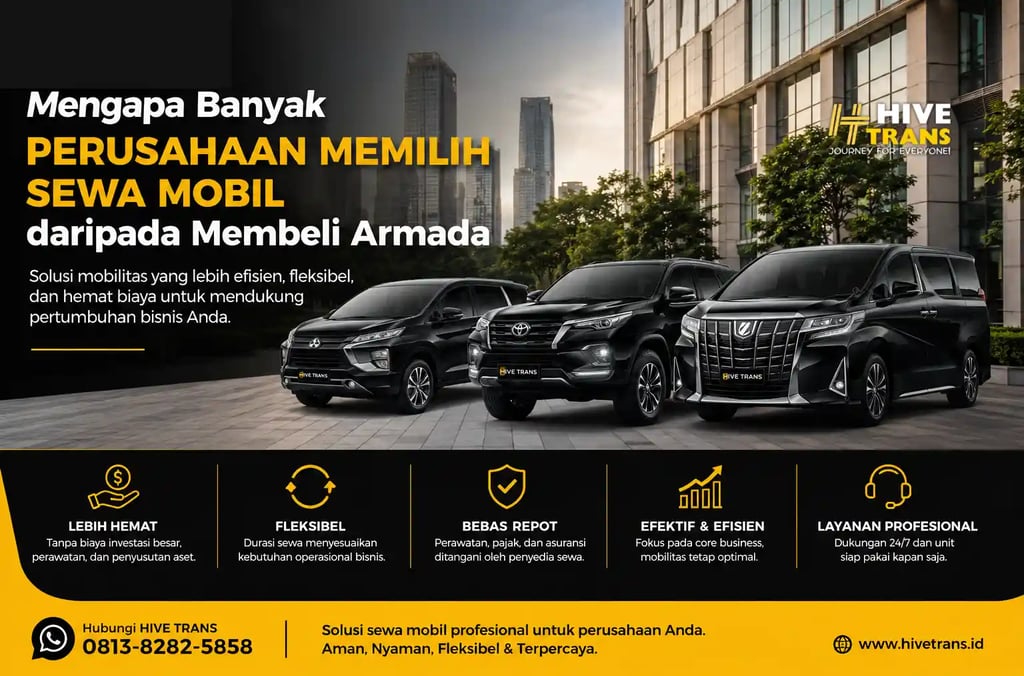 Mengapa Banyak Perusahaan Memilih Sewa Mobil daripada Membeli Armada